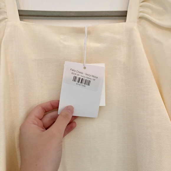 Nikki Chasin Ivory Moire Felix Dress NWT - Picture 2 of 6